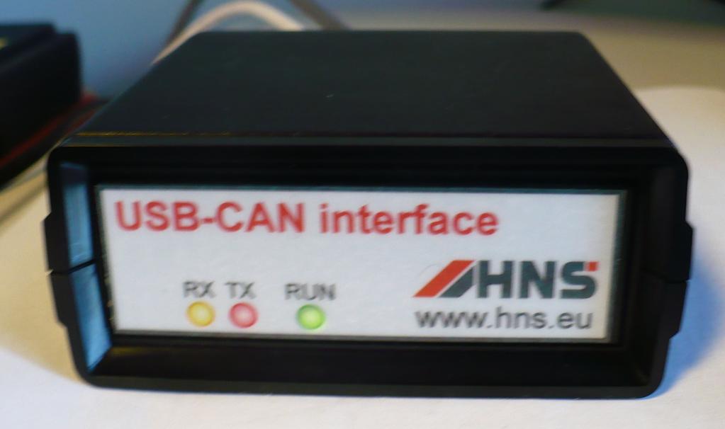 USB-CAN Interface (USB/CAN Gateway) Preview and functions Status LED for indicating status of communication between the USB-CAN Interface and the PC. (Sending and receiving messages.