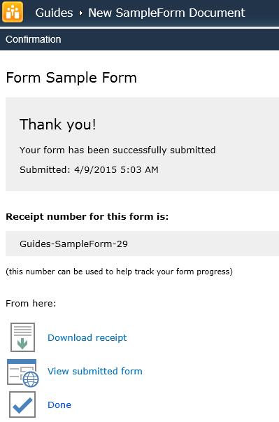 Confirmation Page contains message that was configured in templates User Flow