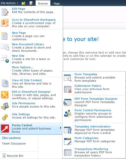 About this guide This guide describes how to use PDF Share Forms Enterprise for SharePoint 2010 with Forms Central