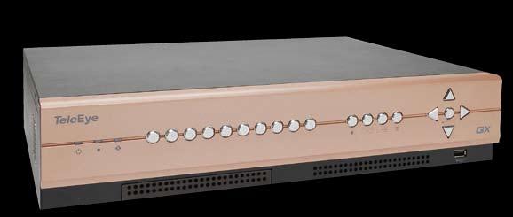 TeleEye GX Series is a range of 4-, 9- and 16-channel video recording servers, which is specially designed for recording videos of our MX Series HD cameras.