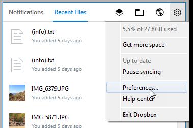 2. Go to the Accounts Tab and click the Unlink this Dropbox button. This will disconnect your local Dropbox folder from the Dropbox.com account. It will have no effect on the files you uploaded.