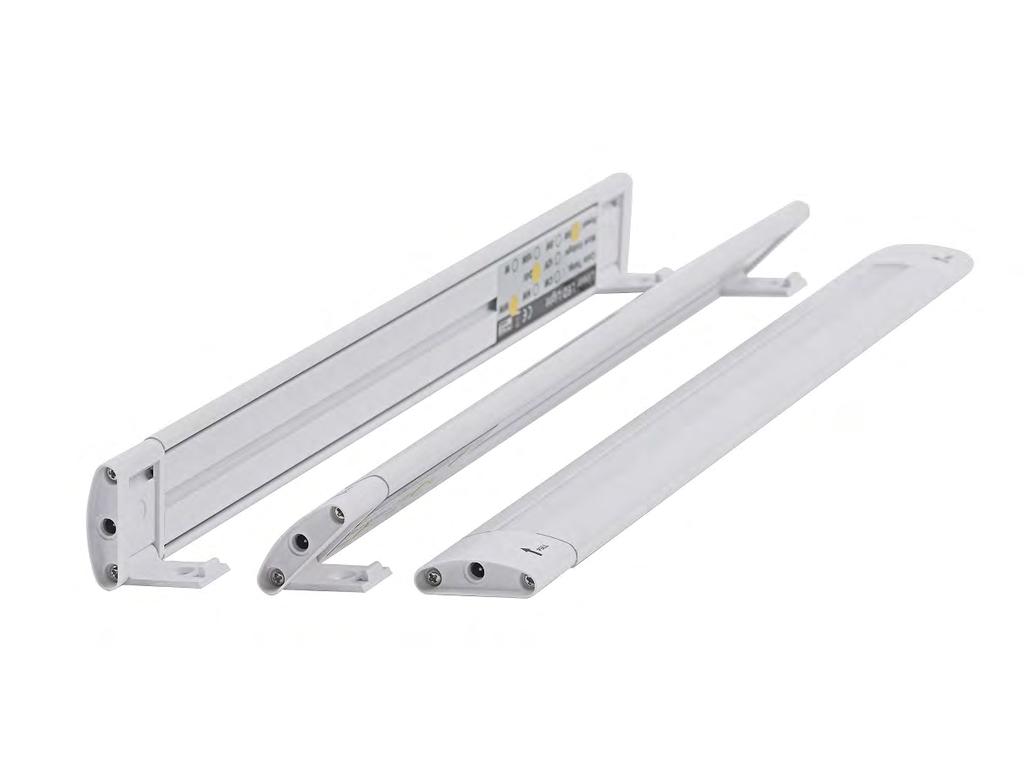 to a surface using two screws IP20 Available in three lengths, 300mm, 500mm & 1000mm