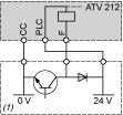 transistor outputs (1) PLC (1) PLC 2-wire control F: Forward R: Preset speed 3-wire control
