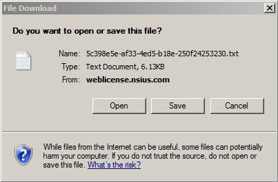 Save the file locally