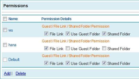 Permissions Give users and groups permission to read/write/create files in specified