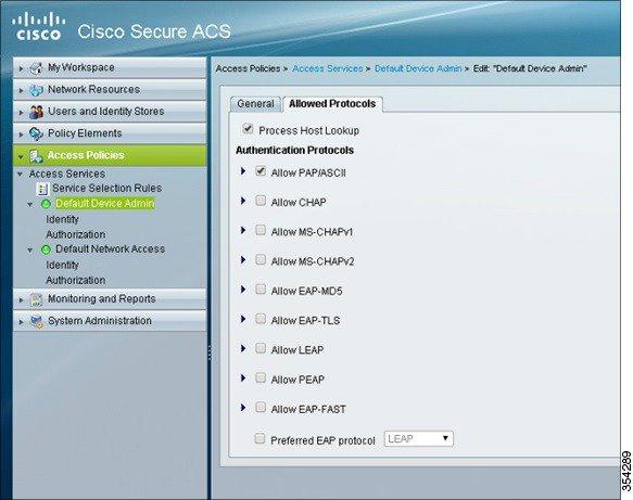 Configuring TACACS Administrator Access to Converged Access WLCs Step 4 To allow the required