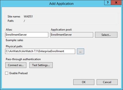 WADS Installation Verification After you configure the Windows Auto-Discovery Service, use a REST client to issue a POST request to yours WADS endpoint.