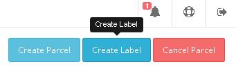 CREATING THE LABEL After you have created the parcel for an order line and verified the size of the parcel you will need to create the label.