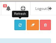 Click on that button, Figure 4 Locate the Refresh Button And a message will show saying that