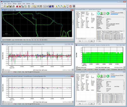 novatel.com The feature rich Graphical User Interface of Inertial Explorer enables project configuration, monitoring of the processing and solution quality control.