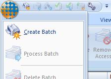 Therefore perform the following steps: 1. Execute the command Start > All Programs > Kofax Capture 10.0 > Batch Manager. 2. Click the Kofax button and click Create Batch. 3.