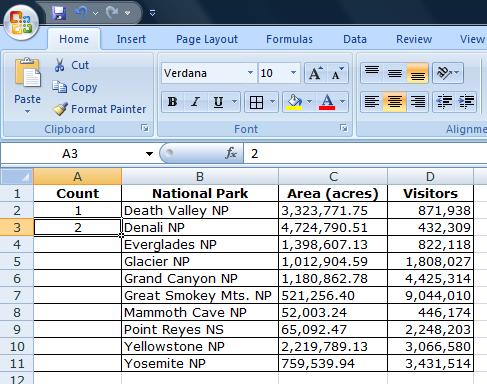 Spreadsheet Manipulations Drag and Fill You already saw one example of the drag and fill shortcut feature on Slide 10 of the Part I module