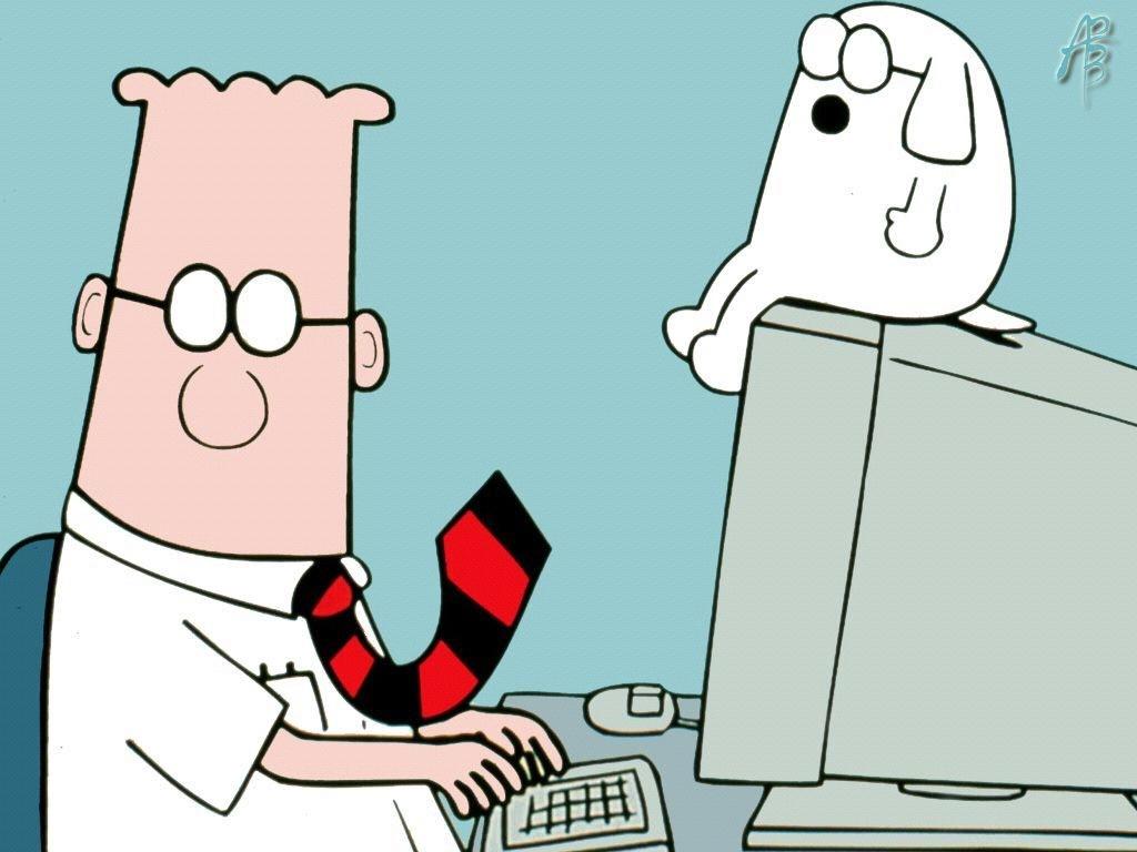 Dilbert 40 years of age IT generalist Babysits the rest of