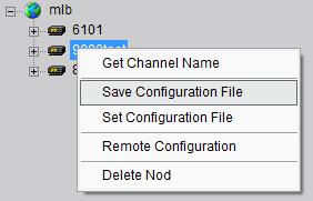 Double click the server to modify the parameters. Right click the server and select Delete Nod to delete server.