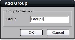 Note: Enter, Space, TAB is invalid in the group name, which cannot be null, and should not contain the following characters,