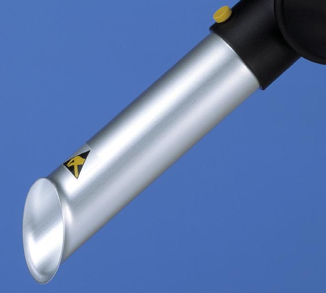 Material Hood: Chromated Aluminium (TCP) 1 Flange: Conductive Polypropylene (PP) 1 Connection tube: Chromated Aluminium (TCP) 1 1) See Page GI 02 Extractor Tube Alu Part Nos.