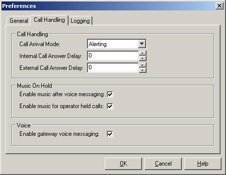Check the box or boxes you require when music is to be played namely after voice messaging and/or when an Operator puts a call on hold.