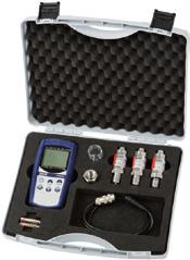 Complete test and service cases Calibration case with model CPH6300 hand-held pressure indicator for pressure, consisting of: Plastic service case with foam insert Hand-held