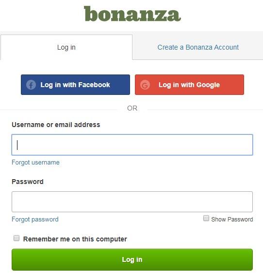 3. Enter the login credentials to log into the Bonanza seller account. The seller account page appears. 4. Scroll down to the API link. 5.