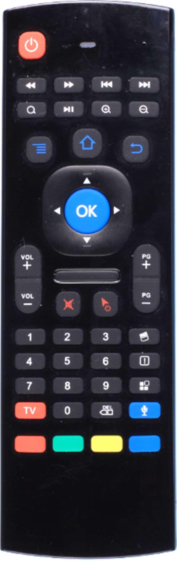 THE REMOTE CONTROL QUICK USER MANUAL MMC-P20plus 1 2 3 4 5 6 7 8 11 10 12 1 Power ON, Power OFF Rewind, Fast forward 2 Previous, Next 3 Search / Play Pause / Zoom In and Out 4 Menu, Home, back page