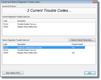 Menu Functions 3.5.2 Diagnostic Trouble Codes 33 will appear.