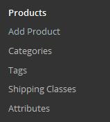 Introduction Once you have logged into the back end of your website you will see in the menu to the left two items named Woocommerce and Products.