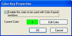 10 Using Effects Manipulating Color-Keyed Windows Using Hot Keys Color keyed windows can then be manipulated using color keyed hot keys that you can define using options on the Hot Key page.