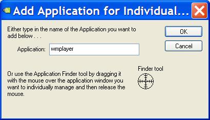 Chapter 15 Managing Applications: For Advanced Users 3 If you want to use the Find option, make sure that the application you want to add is open on your desktop.
