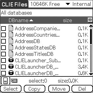 Exchanging data via Memory Stick media Tip You can select a folder in the Directory list screen and tap OK to display the contents of the folder.