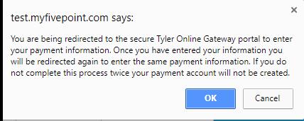 **Note: At this point in the update process, you will be redirected to a Tyler Technologies hosted webpage to securely vault your payment information.