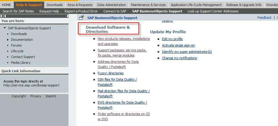 Introduction This document explains how to download software and address directories from the SAP Service Marketplace. It assumes that the reader knows how to login.
