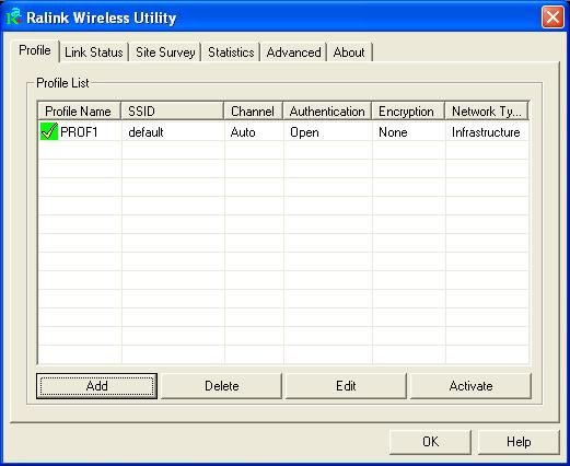 Parameter Available Networks Description This list shows all available wireless networks within range of your card.