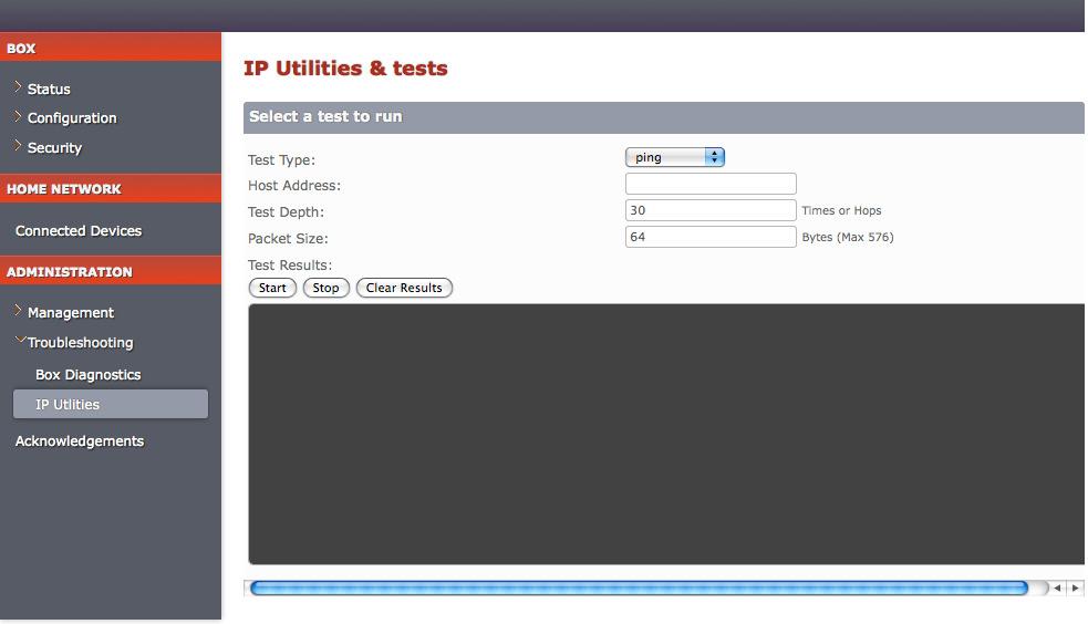 Using built-in IP utilities You can use the inbuilt IP utilities such as ping, traceroute, and dnsquery to determine if there are any communication issues between your gateway and the host/internet.