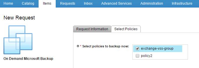 Figure 15. Actions menu 3. In the New Request dialog box, specify the following request parameters, as shown in Figure 16: Request Information Specify a description and a reason for the request.