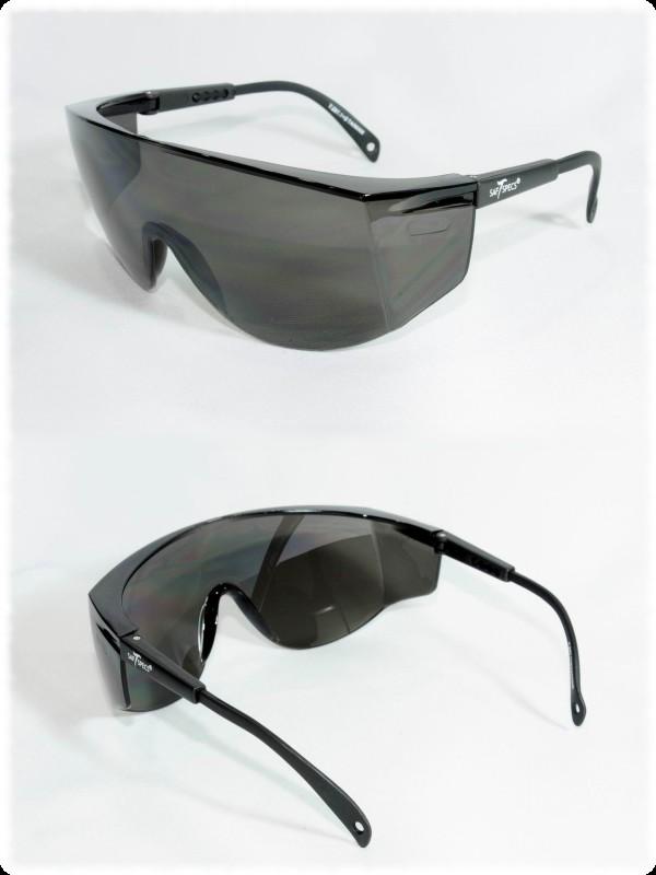 Style: SG1106-BG Lens: Gray Anti-Fog Lenses - Adjustable temples. - Over the glass frames.
