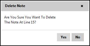 Retrieved Spooled File Information / Printing options Click Yes to delete the line note from the page or No to cancel the action and return to the archived spooled file page