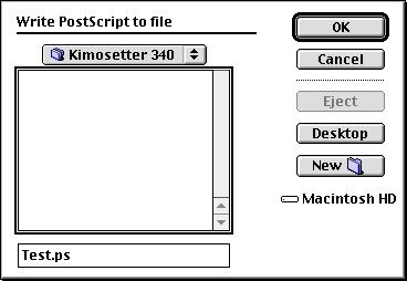 Chapter 3. Printing 5. Select Save as. 5-1 Printing from the computer in which RIP is installed. Click Save as to set Kimosetter 340 RIP 2.0 > Jobs > Kimosetter 340. Click OK.