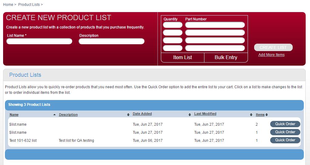 Remove products with check box within list clicking on Remove button Add products to Cart Export Product List to Excel Email product