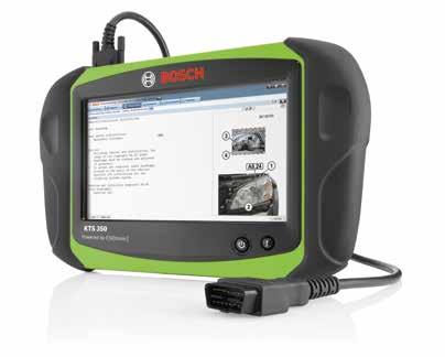 The KTS 350, with its range of features, offers a total package for ECU diagnostics, troubleshooting, repair and maintenance.