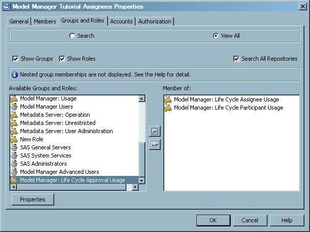 Create a SAS Model Manager Assignee Group 7 Model Manager: Life Cycle
