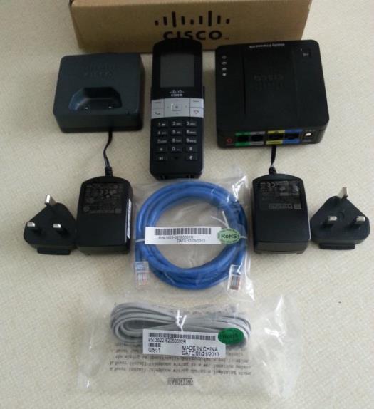 Handset and Base Station Rear View of Base Station How to set up the Cisco SPA232D and SPA302D You will find the