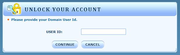 If the account is locked the application redirects to the security token screen; where the user has to answer the configured security questions.