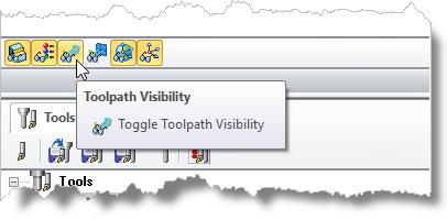 on/off by selecting the Toolpath Visibility icon