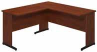 76"H 48W x 48D C-Leg Corner Desk with 36W Desks, 2 and 3 Drawer Pedestals