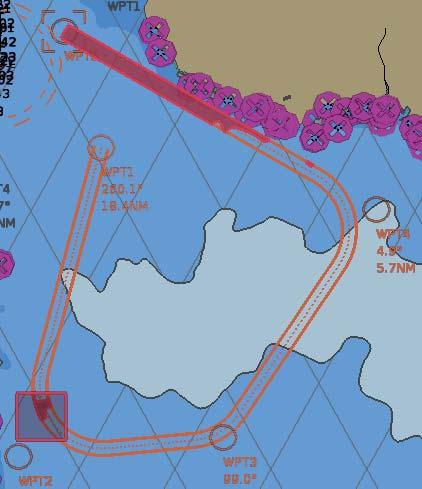 8. CHART ALERTS The ECDIS can detect areas where the depth is less than the safety contour or detect an area where a specified condition exists.