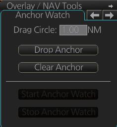 12. NAVIGATION TOOLS 12.6 Anchor Watch The anchor watch feature checks to see if your ship is drifting when it should be at rest.