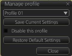 1. INTRODUCTION 1.15 The Settings Menu The [Settings] button gives you access to the user profiles and the [Settings] menu.