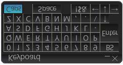 2. OPERATIONAL OVERVIEW 2. To switch between the alphabet keyboard and symbols keyboard, click the [!$&] key. Alphabet keyboard Symbols keyboard 3. Click the input box. 4.