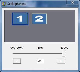 Software description 3.1 Panel PC Tools Procedure 1. Open the dialog box for setting the brightness by clicking the "SetBrightness" icon on the desktop.