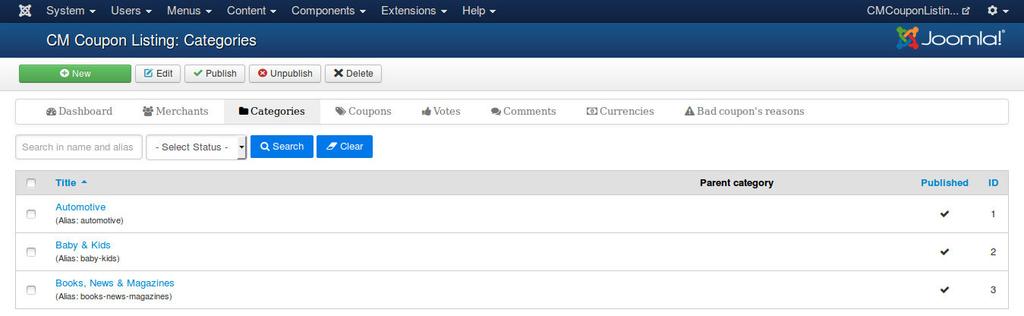 CHAPTER 6 Categories 6.1 Create category In your Joomla!